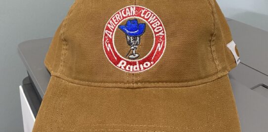 Brown american cowboy custom embroidered baseball cap.
