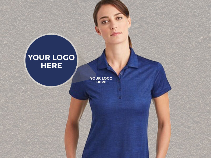Single Girl Wearing a Blue Polo